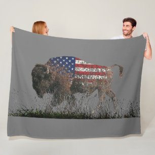 Das Sacred Buffalo Fleece Blanket