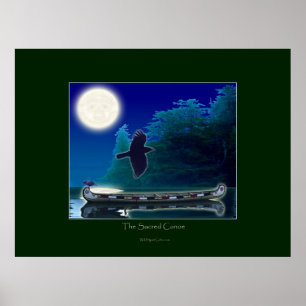 Das SACRED CANOE Art Poster