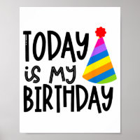 Das sagt heute ist mein Geburtstag - Partyhut-Desi