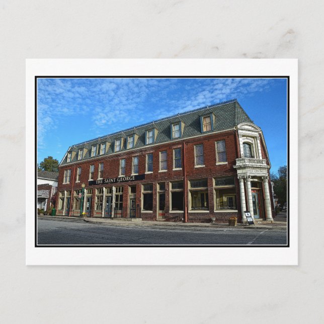 Das Saint George Hotel, Weston, Missouri Postkarte (Vorderseite)