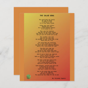 Das Salad Bowl Paper Sheet