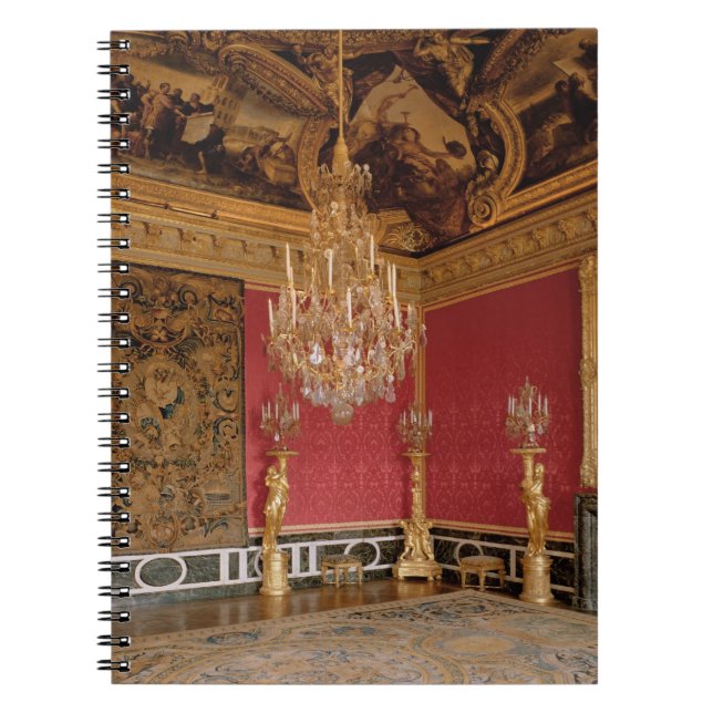 Das Salon d'Apollon (Apollo-Raum) mit Tapisserien Notizblock (Vorderseite)