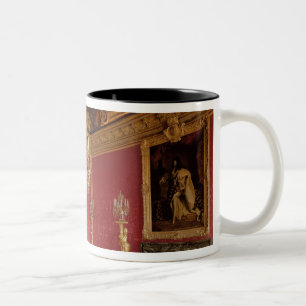 Das Salon d'Apollon (Apollo-Raum) mit Tapisserien Zweifarbige Tasse