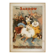 Das Sandow Trocadero Vaudevilles Poster