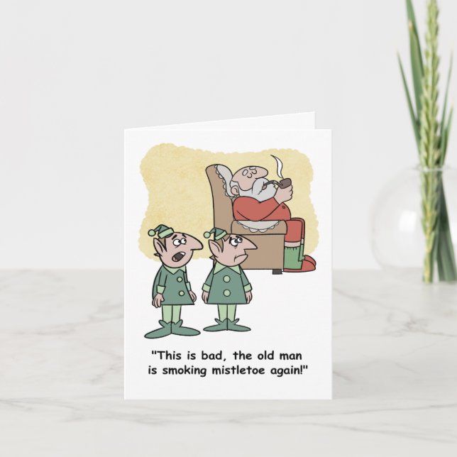 Das Santa-Problem Dankeskarte (Vorderseite)