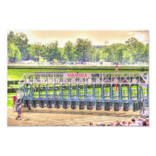 Das Saratoga Starttor Fotodruck
