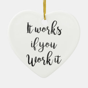 Das saubere Schritt-Erholungs-Zitatgeschenk der Keramik Ornament