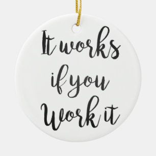 Das saubere Schritt-Erholungs-Zitatgeschenk der Keramikornament