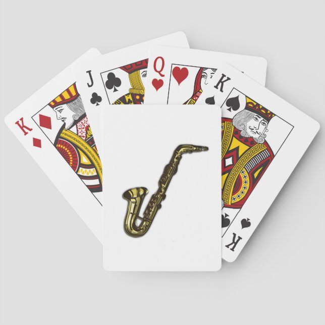 Das Saxophon Spielkarten (Rückseite)