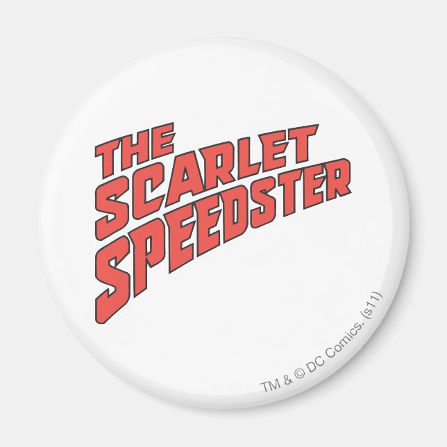 Das Scarlet Speedster-Logo Magnet (Vorne)