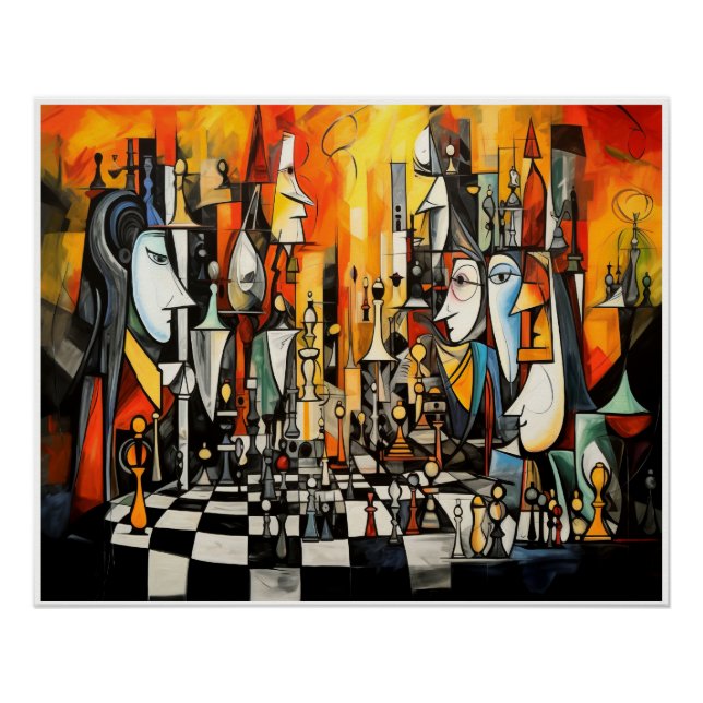 Das Schachspiel Poster (Vorderseite)