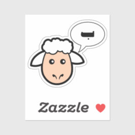 Das Schaf sagt, ein arabischer, lustiger arabische Aufkleber