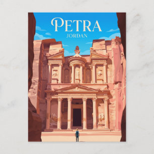 Das Schatzhaus (Al-Khazneh), Petra Jordanien Postkarte