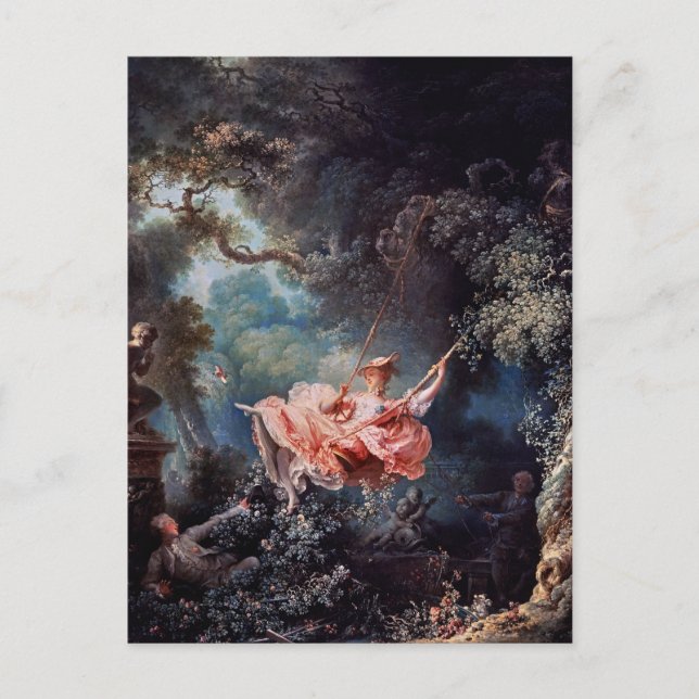 Das Schaubild von Jean-Honoré Fragonard Postkarte (Vorderseite)