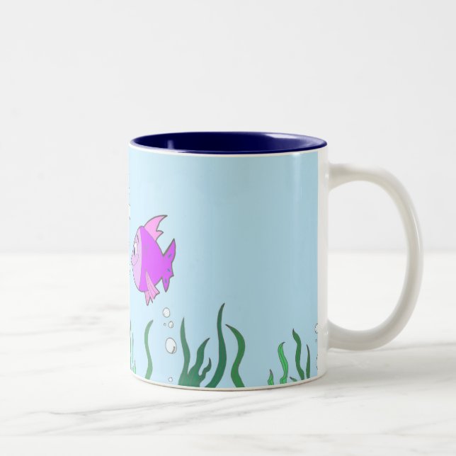 Das scheint fischartig zweifarbige tasse (Rechts)
