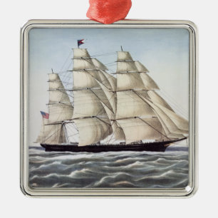 Das Scherer-Schiff "Fliegen-Wolke " Silbernes Ornament