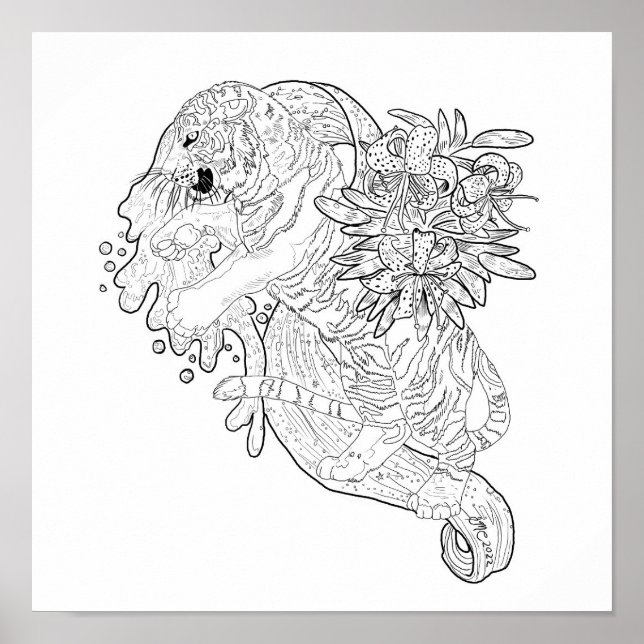 Das Schicksal auf der Tiger-Seite Poster (Vorne)