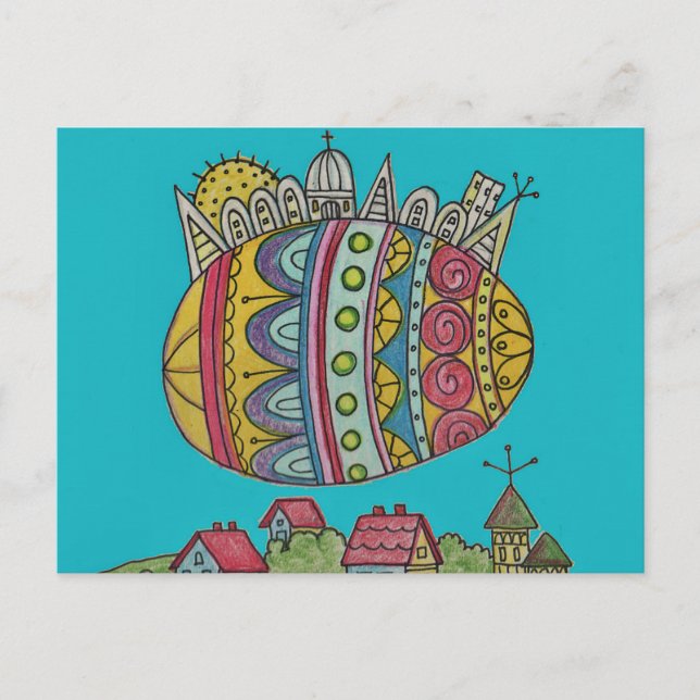 Das Schicksal der ukrainischen Volkskunst Postkarte (Vorderseite)