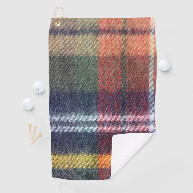 Das Schicksal des karierten Golfing Fall Pattern Golfhandtuch (Insitu)