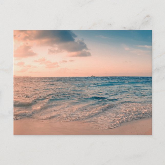 Das Schicksal des tropischen Strandes von Aqua Tro Postkarte (Vorderseite)