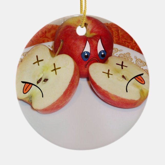 Das Schicksal eines Juicy Apple Keramik Ornament (Vorne)