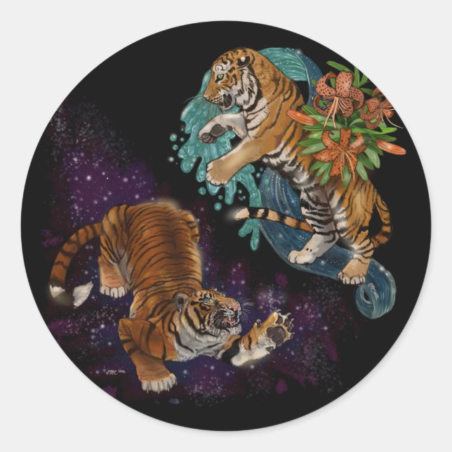 Das Schicksal in den Sternen Runder Aufkleber (Vorderseite)