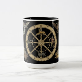 Das Schicksalsrad Tarot Zweifarbige Tasse