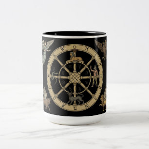 Das Schicksalsrad Tarot Zweifarbige Tasse