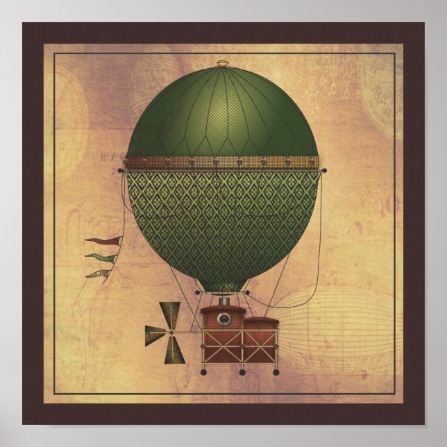 Das Schiff Citronnier Steampunk-Maschine Poster (Vorne)