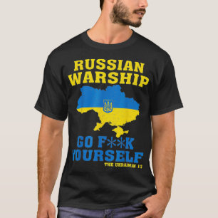 Das Schiff des russischen Krieges geht selbst T-Shirt