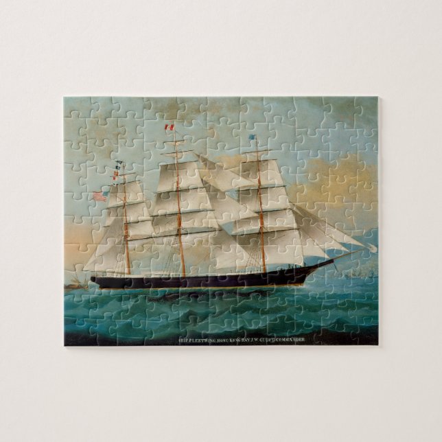 Das Schiff Fleetwing, Hong Kong-Bucht Puzzle (Horizontal)