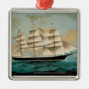 Das Schiff Fleetwing, Hong Kong-Bucht Silbernes Ornament