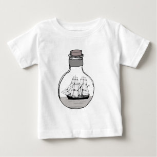Das Schiff in der Glühlampe Baby T-shirt