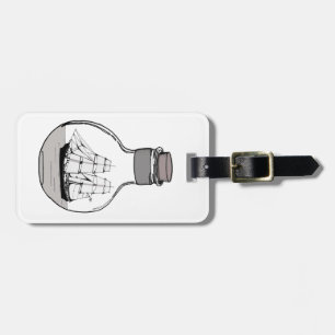 Das Schiff in der Glühlampe Gepäckanhänger