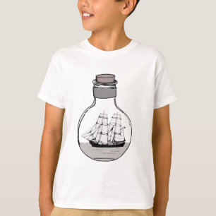 Das Schiff in der Glühlampe T-Shirt