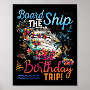 Das Schiff ist ein Familienausflugsschiff Poster