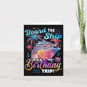Das Schiff ist ein Reiseziel zum Geburtstag Karte