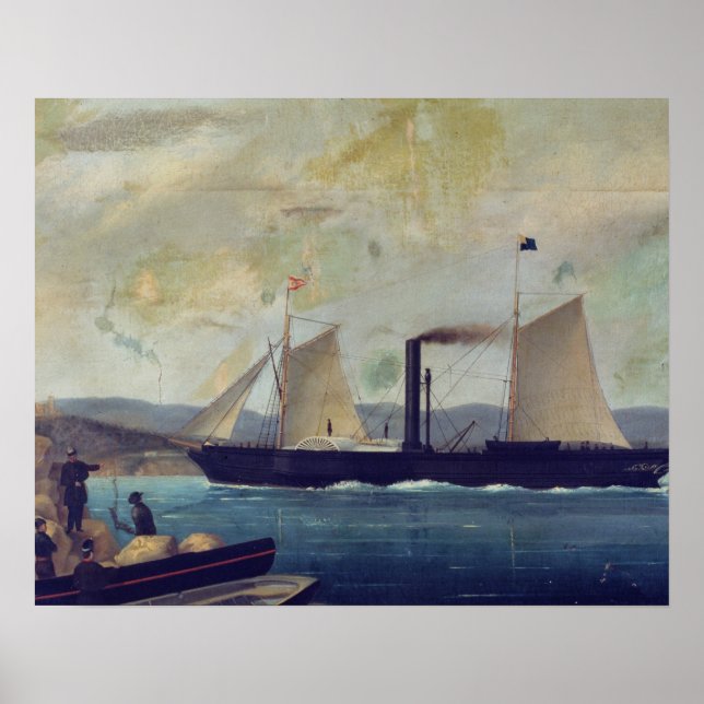 Das Schiff "Mallorca", auf dem George Sand und Cho Poster (Vorne)