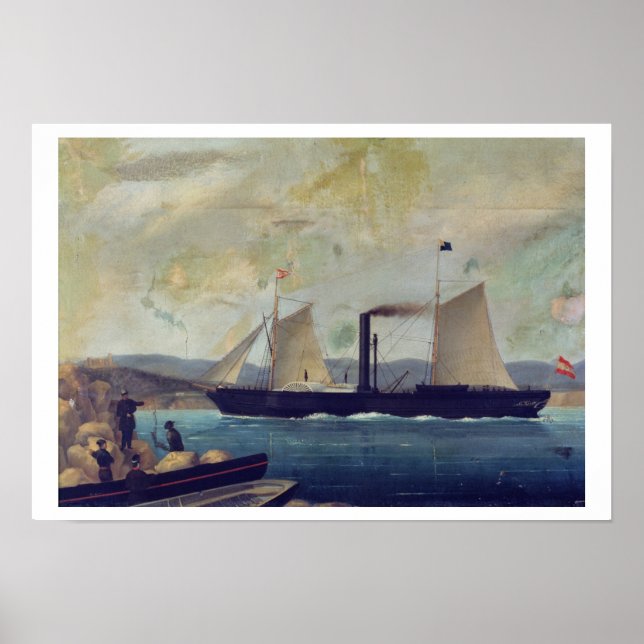 Das Schiff "Mallorca", auf dem George Sand und Cho Poster (Vorne)