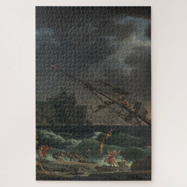 Das Schiffbruch von Claude-Joseph Vernet Puzzle (Vertikal)
