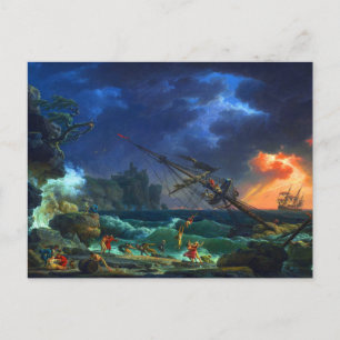 Das Schiffswrack von Claude-Joseph Vernet Postkarte