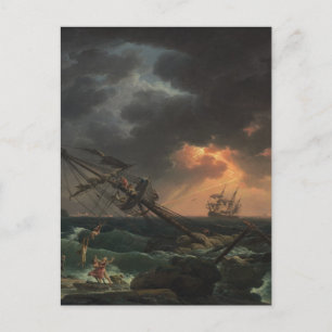 Das Schiffswrack von Claude-Joseph Vernet Postkarte