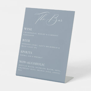 Das Schild "Bar List Pedestal"