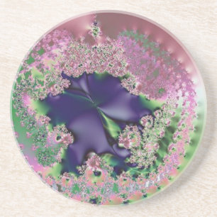 Das schimmernde rosa Portal zum Lila Sandstein Untersetzer