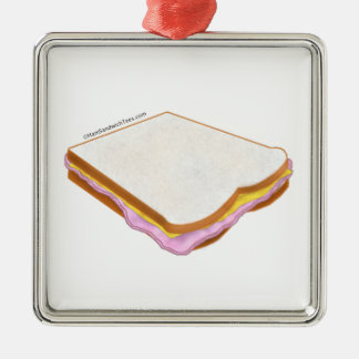 Das Schinken-Sandwich Silbernes Ornament
