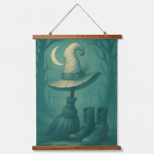 Das Schlachtfeld der Hexen Wandteppich Mit Holzrahmen
