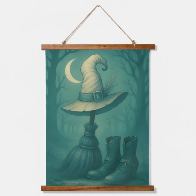 Das Schlachtfeld der Hexen Wandteppich Mit Holzrahmen (Vorderseite)