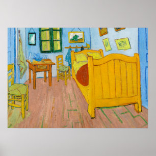 Das Schlafzimmer, 1888 von Vincent van Gogh Poster