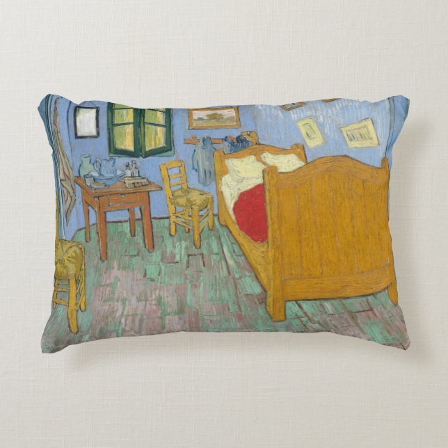 Das Schlafzimmer durch Vincent van Gogh Dekokissen (Vorderseite)