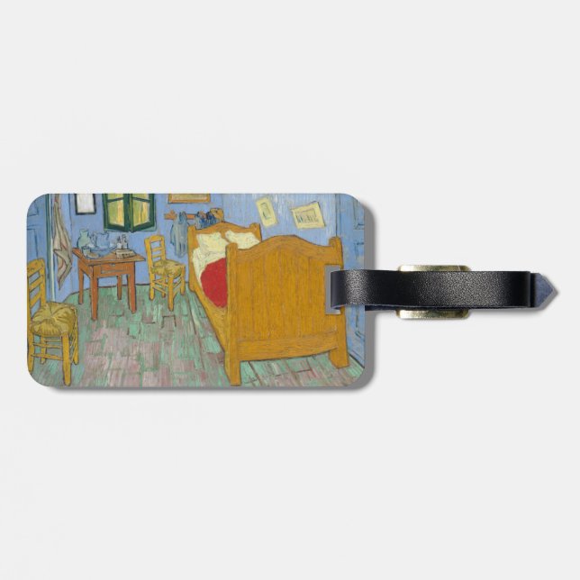 Das Schlafzimmer durch Vincent van Gogh Gepäckanhänger (Rückseite horizontal)